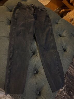 Hollister Black Cropped Ankle Jeans